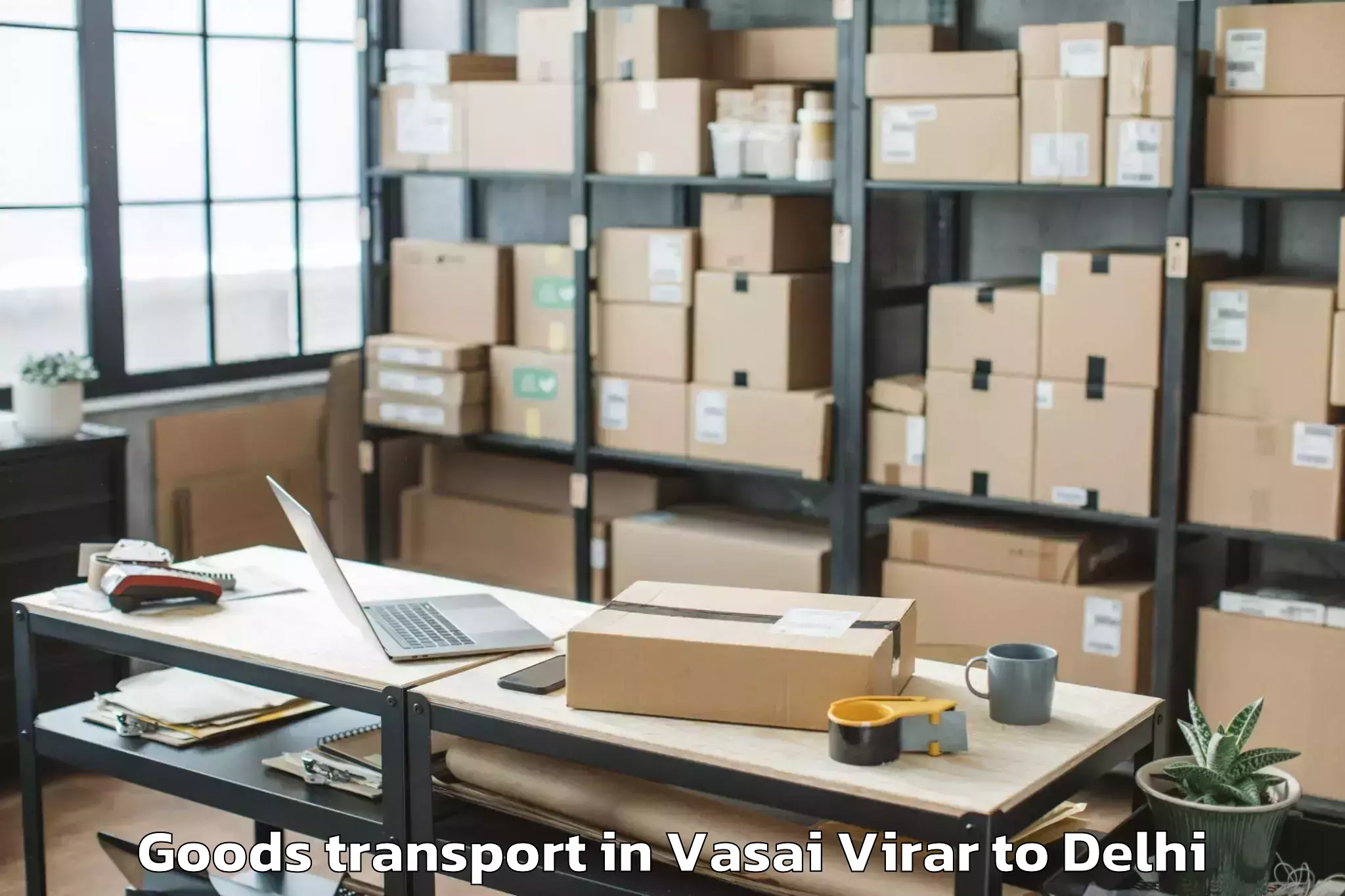 Leading Vasai Virar to Naraina Industrial Estate Goods Transport Provider